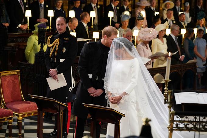 Poročila sta se v kapeli svetega Jurija na Windsorskem gradu. | Foto: Reuters