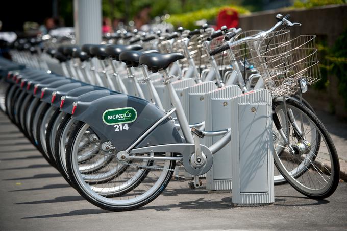 Sistem izposoje mestnega kolesa Bicikelj je v uporabi od maja 2011. | Foto: Siol.net/ A. P. K.