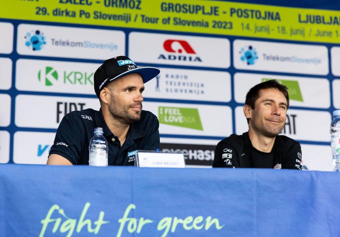 Luka Mezgec in zmagovalec dveh dirk Po Sloveniji Diego Ulissi | Foto: Vid Ponikvar