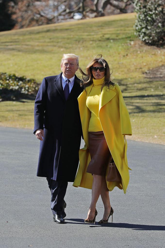 Tako rumeno nosi ameriška prva dama. | Foto: Getty Images