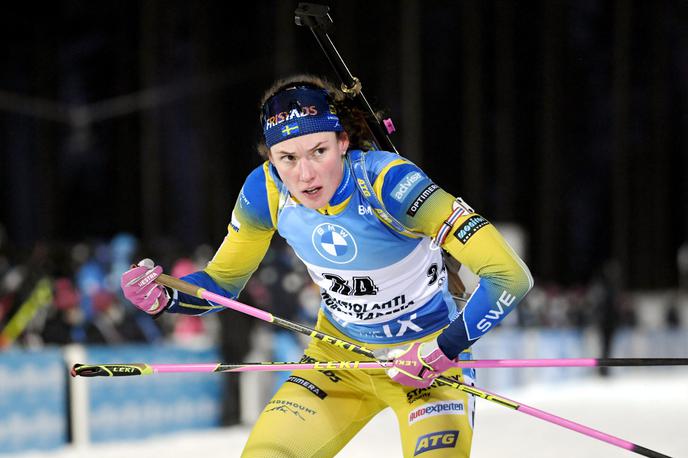 Hanna Oeberg | Hanna Oeberg je zmagovalka ženske biatlonske sprinterske tekme za svetovni pokal v Kontiolahtiju . | Foto Reuters