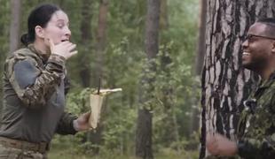 Kako je slovenska vojakinja poskusila hrano kolega iz tujine #video