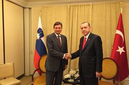Pahor se je v New Yorku srečal s turškim predsednikom Erdoganom