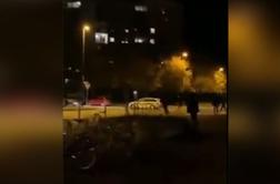 Predrzen napad na policiste na Fužinah #video