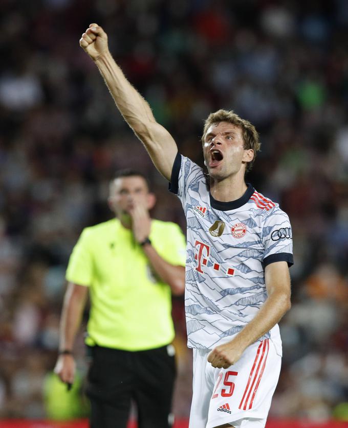 Thomas Müller je dosegel prvi zadetek Bayerna v novi evropski sezoni. | Foto: Reuters