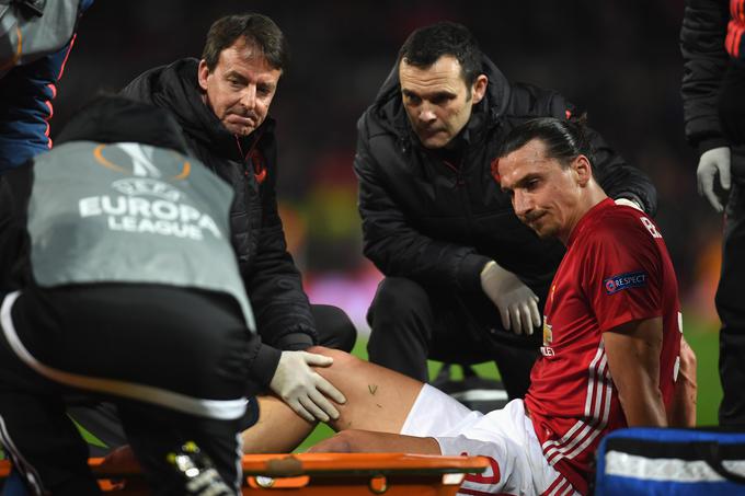Ibrahimović si je huje poškodoval koleno na dvoboju z Anderlechtom. | Foto: Guliverimage/Getty Images