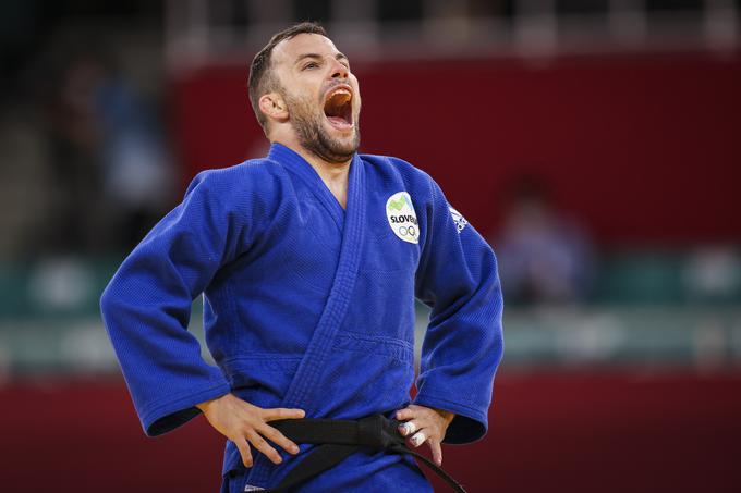 Adrian Gomboc je v Tokiu otvoril slovenske judoistične nastope in svoje druge olimpijske igre končal na 7. mestu v kategoriji do 66 kg.  | Foto: Anže Malovrh/STA