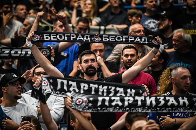 V Štark Areni je tretjo tekmo spremljalo 14.000 ljudi. | Foto: Partizan Mozzart Bet/Dragana Stjepanović