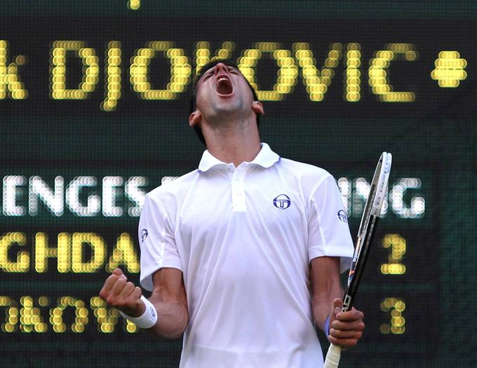 Novak Đoković je leta 2011 prvič zmagal v Wimbledonu. | Foto: Gulliver/Getty Images