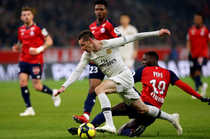 Lille - PSG | PSG je izgubil v Lillu in bo moral na matematiično potrditev naslova prvaka počakati do naslednjega kroga. | Foto Reuters