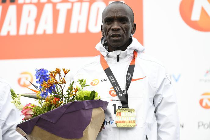 Eliud Kipchoge | To je bila prva maratonska zmaga 36-letnega Kenijca po lanskem spodrsljaju na londonskem maratonu. | Foto Guliverimage