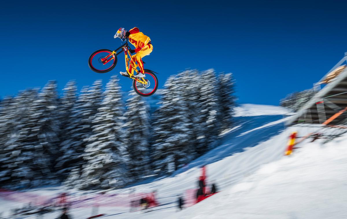 Fabio Wibmer | Streif je ukrotil zvezdnik gorskega kolesarstva in YouTuba Fabio Wibmer. | Foto Red Bull Content Pool