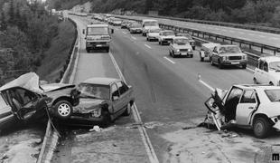 Prometna varnost: pred 25 leti so bile slovenske ceste veliko bolj krvave