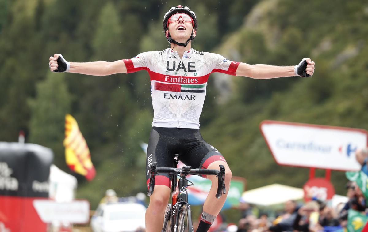 Tadej Pogačar Vuelta 2019 | 1. septembra 2019 je Tadej Pogačar na Dirki po Španiji slavil prvo etapno zmago na tritedenskih dirkah. | Foto PhotoGomezSport
