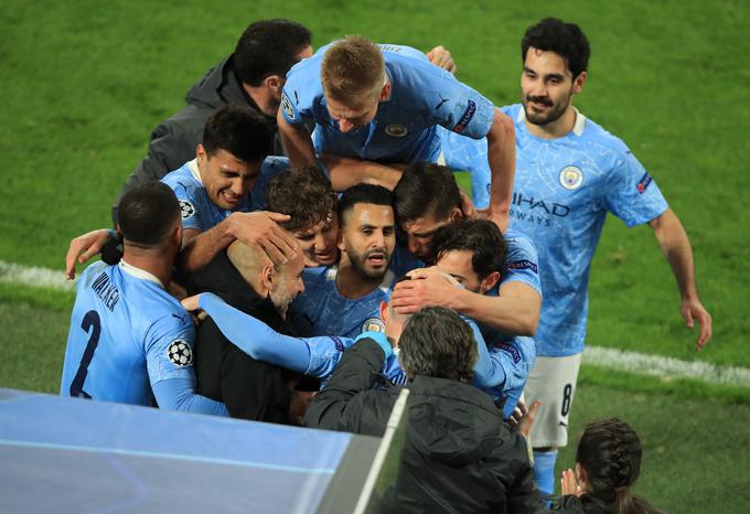 Ogromno veselje po zadetku Fodna, ki je Manchester City popeljal do izenačitve največjega uspeha v ligi prvakov. | Foto: Reuters