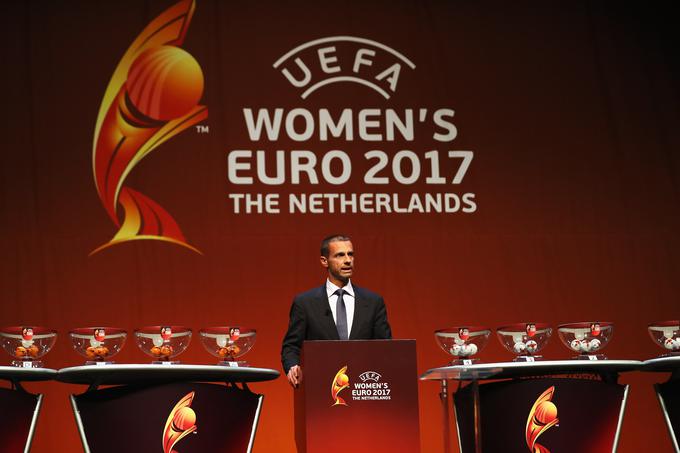 Na žrebu evropskega prvenstva v nogometu za pripadnice nežnejšega spola, ki ga bo letos gostila Nizoozemska. | Foto: Guliverimage/Getty Images