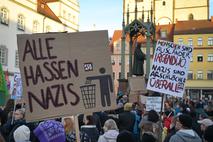 Protest Nemčija, Afd, skrajna desnica