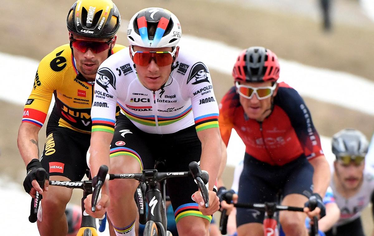 Remco Evenepoel Primož Roglič | Remco Evenepoel še ni dovolj dober, da osvoji Tour de France, meni njegov rojak Johan Museeuw. | Foto Reuters