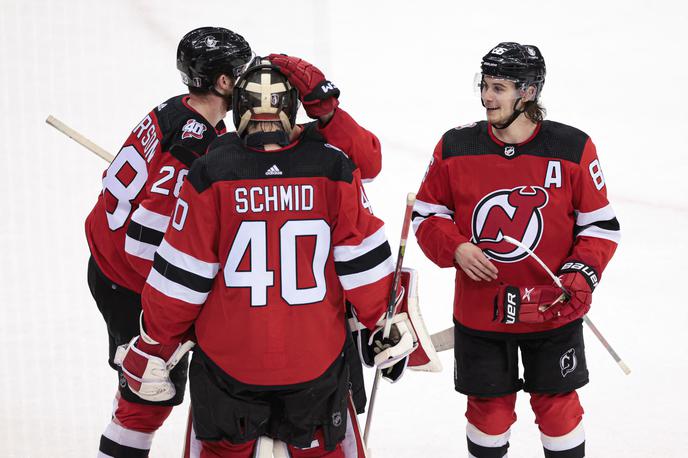 New Jersey Devils | New Jersey Devils so prvič po letu 2012 napredovali v drugi krog končnice. Na odločilni sedmi tekmi so NY Rangers premagali s 4:0. | Foto Reuters