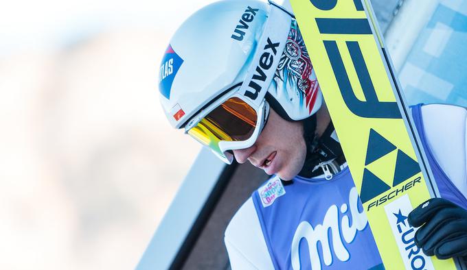 Kamil Stoch se je umiril za drugi skok in nato pokazal pravo mojstrovino. | Foto: Sportida