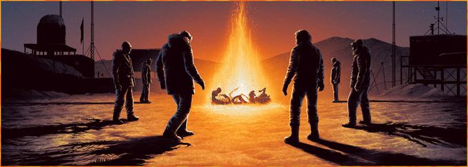 Grozljiv stvor, ki lahko prevzame katerokoli človeško obliko, se po sto tisoč letih zamrznjenega spanja v antarktičnem ledu zbudi iz globočin in ustrahuje ameriško skupino raziskovalcev pod vodstvom Kurta Russella. ZF-grozljivka Johna Carpenterja sprva ni naletela na topel odziv kritikov in gledalcev, pozneje pa je pridobila kulten status. • V petek, 30. 10., ob 23.10 na TV SLO 1* in v sredo, 28. 10., ob 23.25 na FOX Movies.* | Foto: 