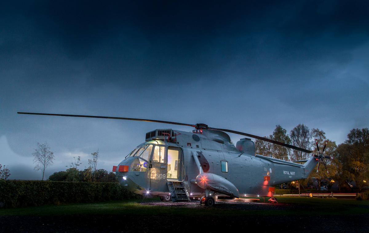 Helikopter glamping | Foto Helicopter Glamping