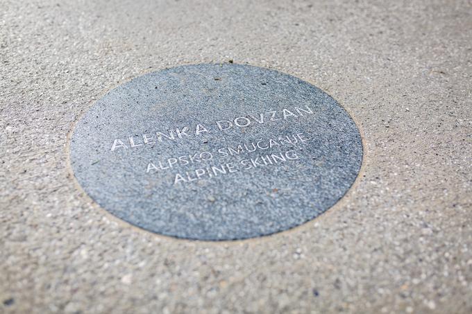 Tudi v parku olimpijcev v Mojstrani je Alenka pustila svoj pečat. | Foto: Žiga Zupan/Sportida