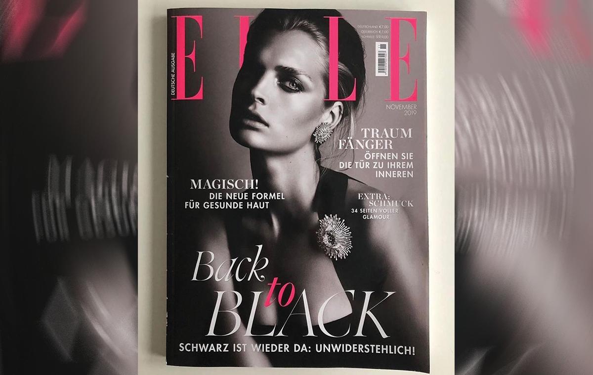 Elle | Sporna novembrska naslovnica nemške revije Elle | Foto Instagram