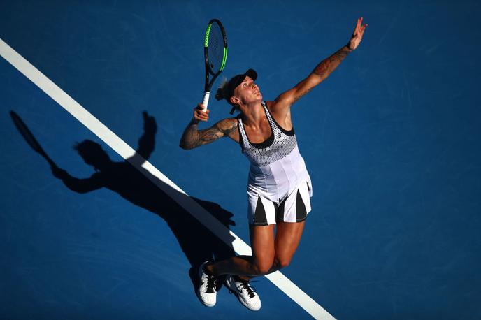 Polona Hercog | Polona Hercog je ostala brez glavnega dela turnirja WTA v Dubaju. | Foto Gulliver/Getty Images