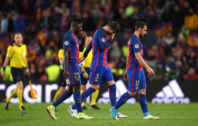 Barcelona je izpadla v četrtfinalu lige prvakov. | Foto: Guliverimage/Getty Images