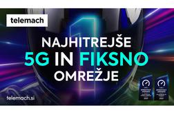 Telemachu nagradi Ookla® za najhitrejše 5G in fiksno omrežje v Sloveniji