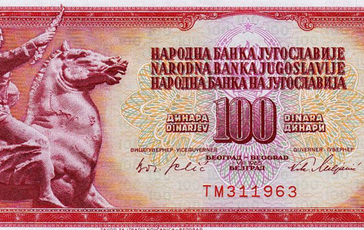 jugoslovanski dinar | Foto commons.wikimedia.org
