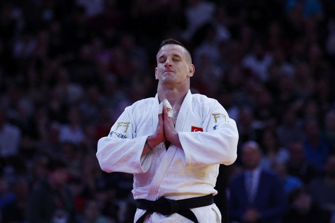 Mihael Žgank, slovenski judoist, ki od leta 2018 nastopa za turško reprezentanco, je zmagovalec olimpijske generalke v Parizu.  | Foto: Reuters
