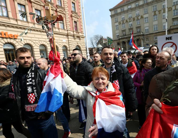 Zagreb, protest | Foto: Reuters