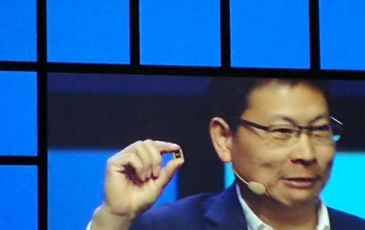 Huawei, Richard Yu, Kirin 980, IFA 2018 | Tudi letos je v Berlinu Richard Yu, prvi mož Huaweijevega oddelka za potrošniško elektroniko, predstavil Huaweijev najnovejši procesor - letos je to Kirin 980. | Foto Srdjan Cvjetović