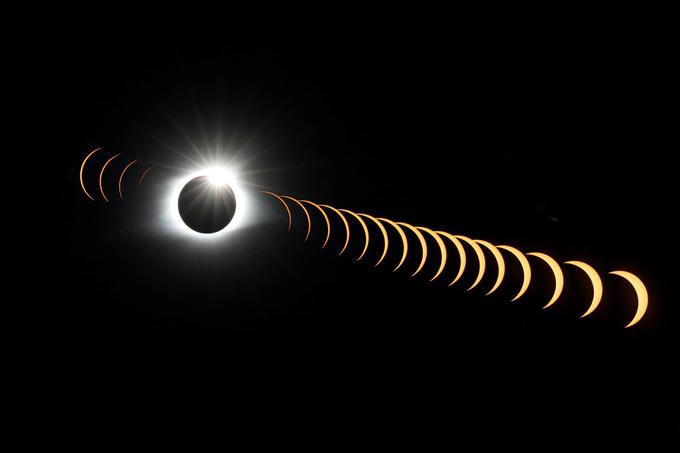 Po ocenah Nase v Združenih državah Amerike znotraj t. i. pasu popolnosti, kjer bo Luna za približno štiri minute popolnoma zakrila Sonce, živi okrog 32 milijonov ljudi, še 150 milijonov ljudi pa prebiva manj kot 320 kilometrov od tega pasu. | Foto: Reuters