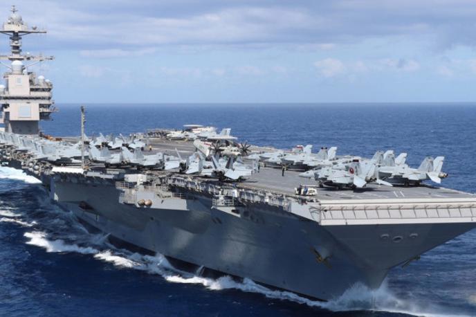 USS Gerald R. Ford | Gre za največjo vojaško ladjo na svetu, na njej je lahko po nekaterih neuradnih podatkih tudi do 90 letal. | Foto Sea Forces