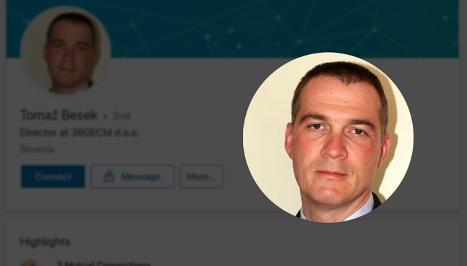 Tomaž Besek, novi predsednik upravnega odbora DUTB | Foto: LinkedIn