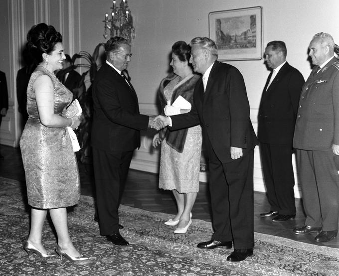 Na obisku pri češkoslovaškem predsedniškem paru leta 1965 | Foto: Guliverimage/Imago Lifestyle