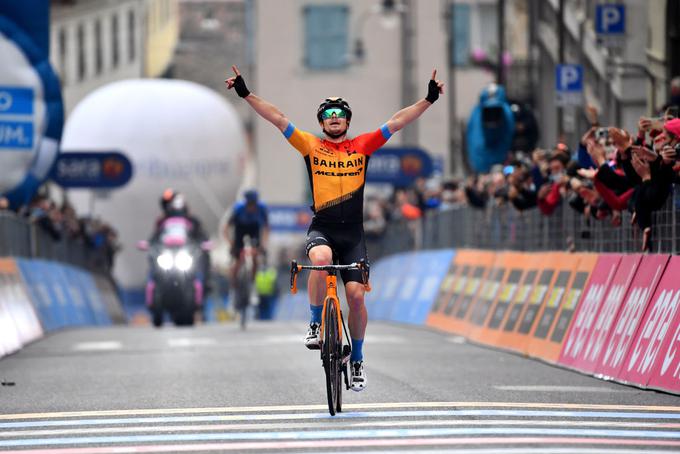 Jan Tratnik je lani izkoristil priložnost in po begu zmagal v 16. etapi, ko se je Giro najbolj približal Sloveniji.  | Foto: Getty Images