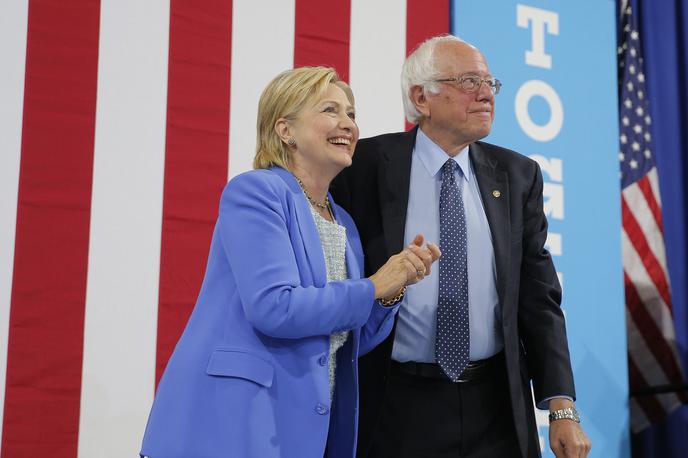 Bernard Senders Hillary Clinton ameriške volitve zda | Foto Reuters