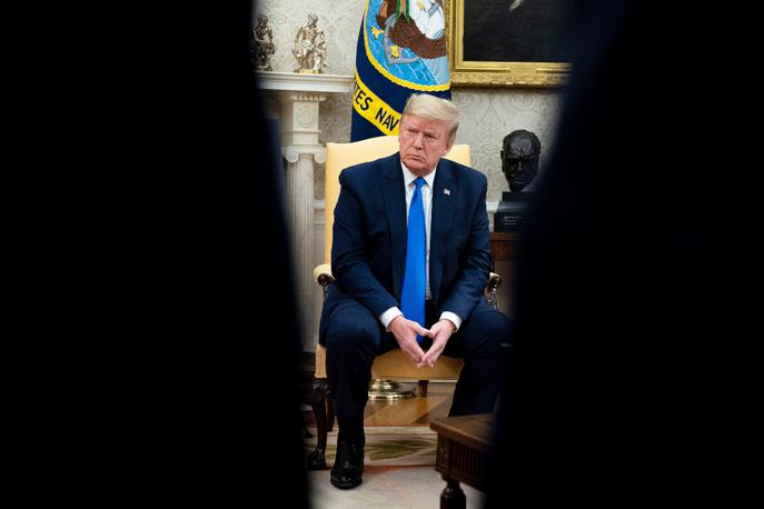 Donald Trump | Ameriški predsednik je po mnenju njegove nečakinje "najnevarnejši moški na svetu". | Foto Getty Images