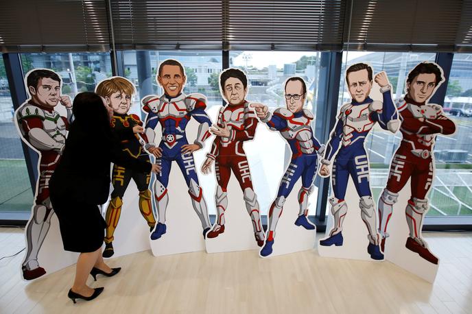 Makete voditeljev držav iz skupine G7 | Foto Reuters