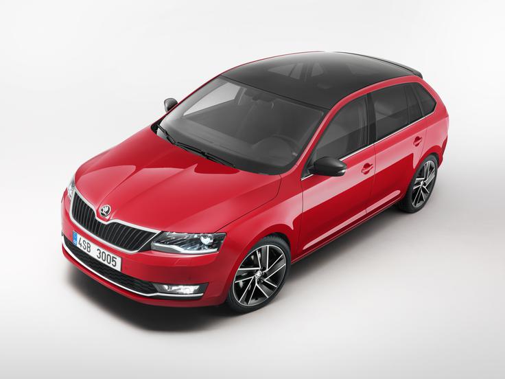 Škoda rapid in rapid spaceback - prenova Prenovljena rapida bo mogoče prepoznati po nekoliko spremenjenih odbijačih, vizualno širšem in nižjem sprednjem delu ter značilnimi, v črki C oblikovanimi zadnjimi lučmi, ki lahko po novem svetijo v LED-tehniki. | Foto: Škoda