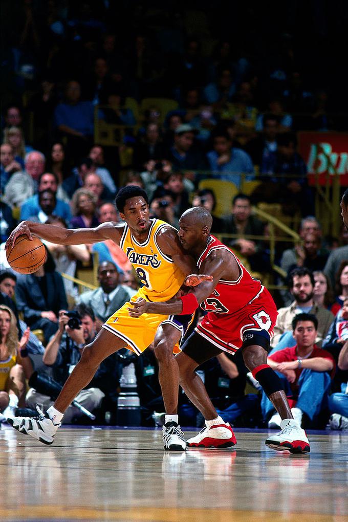 Bryant se je zgledoval po Michaelu Jordanu (desno). | Foto: Guliverimage/Getty Images