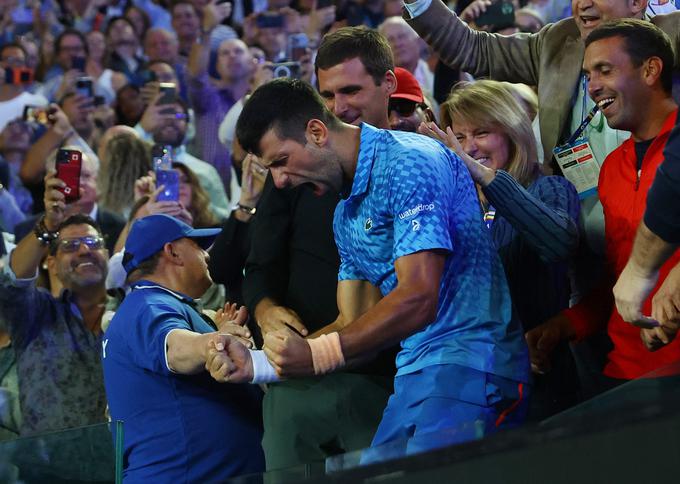 Zmagovalni krik Novaka Đokovića na OP Avstralije | Foto: Reuters