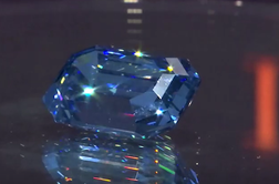 Na dražbo prihaja najvrednejši in največji modri diamant doslej #video