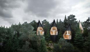 Fantastične gozdne hiške, ki bodo zrasle v Dolomitih #foto