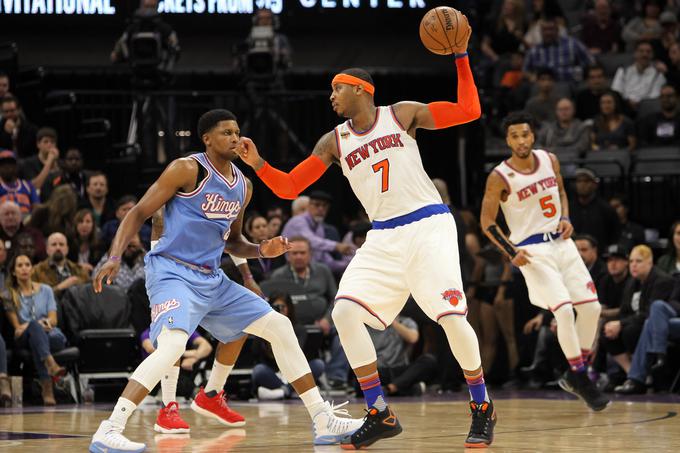 New York Knicks so se veselili zmage v Sacramentu. | Foto: Reuters
