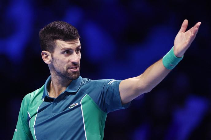 Novak Đoković | Novak Đoković je v zadnjem nastopu v skupinskem delu zaključnega turnirja sezone dosegel drugo zmago. | Foto Reuters